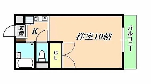 Sia blue【206号室】の間取り