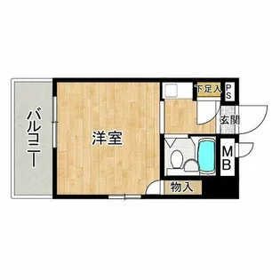 アップル天王寺【7階】の間取り