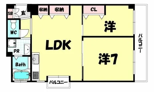 清山荘【2階】の間取り