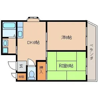 JSC尼崎【3階】の間取り