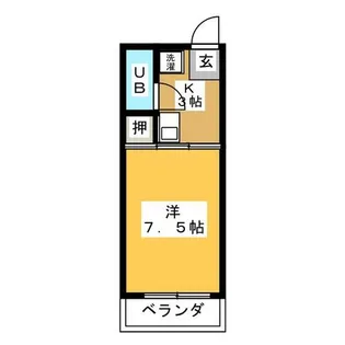 グリーンハイツ植田山A棟【2階】の間取り