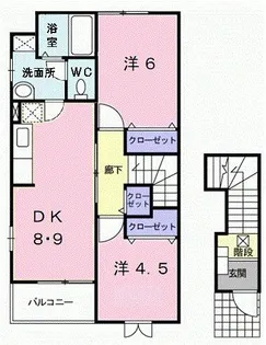 フローラーリア【2階】の間取り