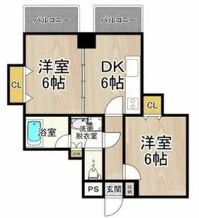 CITY SPIRE難波プレミア【6階】の間取り