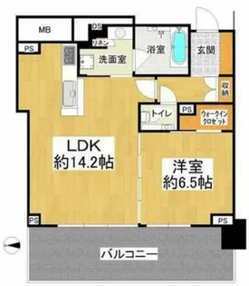 シティタワー東梅田パークフロント【5階】の間取り