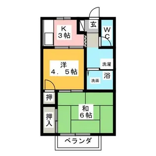 サンコーポ杉本【1階】の間取り
