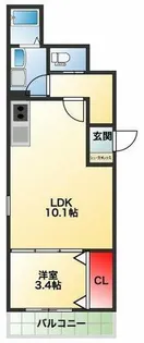 F+style浜寺石津町西3号館【205号室】の間取り