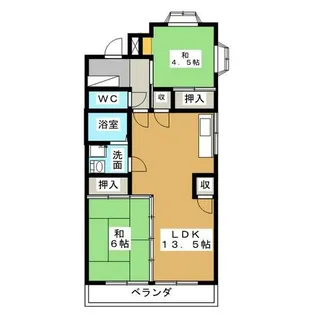 大島ビル城下【2階】の間取り