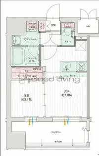 グランフォーレプライム千早【12階】の間取り