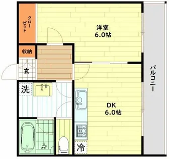 阪神千鳥橋マンション【7階】の間取り