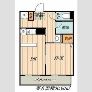 A&S KATO KI B棟【206号室】の間取り