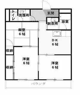 ル・ポール岩田【3階】の間取り