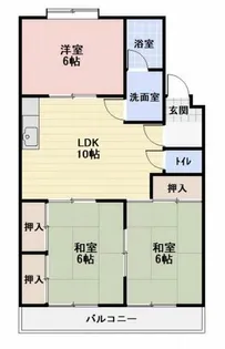 パークサイド三ツ井【4階】の間取り