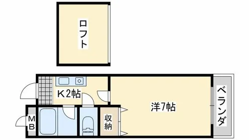 サンパレス泉佐野【5階】の間取り