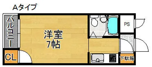 泉ハイツ【4階】の間取り