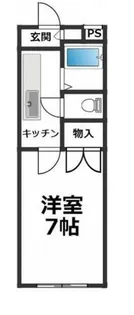 レークハヤⅠ【202号室】の間取り