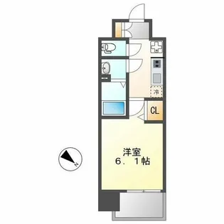 アステリ鶴舞トゥリア【12階】の間取り