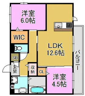 ラミーセント【1階】の間取り