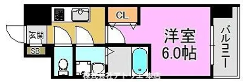 インザライフ大阪EAST RESIDENCE【14階】の間取り
