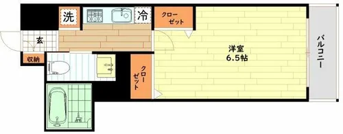 シティサイドステージ福島【4階】の間取り