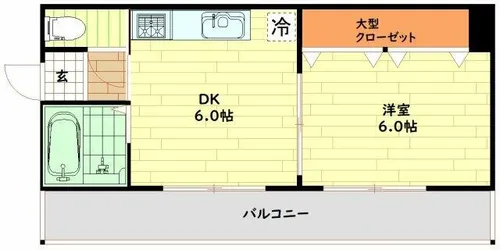 エルムハイツ【4階】の間取り