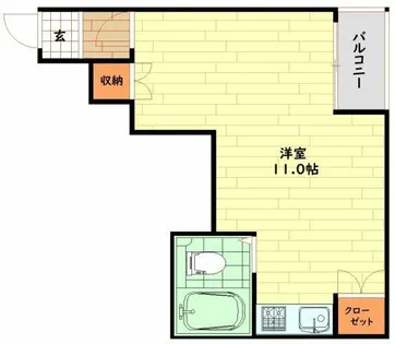 ヒューマンビレッジ【7階】の間取り