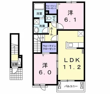 サングローヴA【2階】の間取り