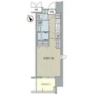 パルティール神宮南【5階】の間取り