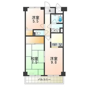 サンクレスト28【6階】の間取り