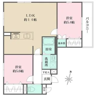 ARUKAS【2階】の間取り