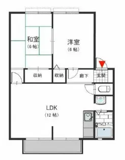 メゾンクレール【2階】の間取り