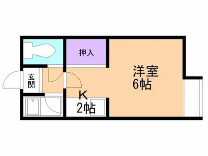 ハイデンスCP【201号室】の間取り