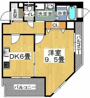 CITY SPIRE難波サウスタワー【6階】の間取り