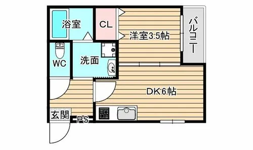 ハーモニーテラス大和田【3階】の間取り