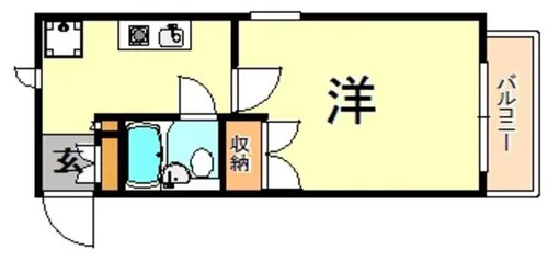 ピュア芦屋【5階】の間取り