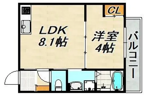LEROY駒ヶ林【2階】の間取り