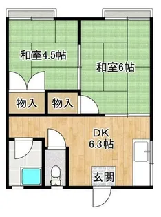 プランドゥ筑後【2階】の間取り