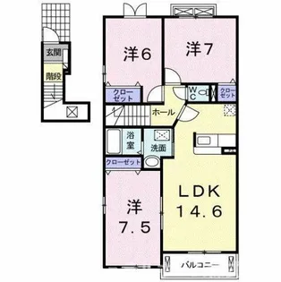 ala・ange【2階】の間取り