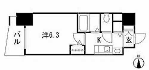 プレサンスSAKAEリバースタイル【7階】の間取り