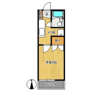 メゾンルージュ【2階】の間取り