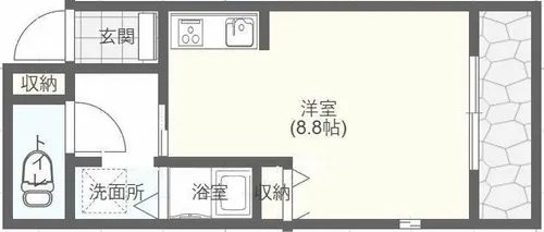 ALEX2【102号室】の間取り