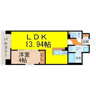 Primal千種luno【7階】の間取り
