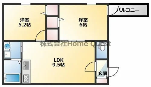 F asecia Amenite【1階】の間取り