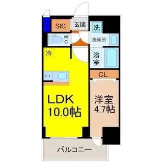 プレサンス広小路通今池【3階】の間取り
