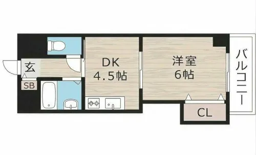 MSR京橋【303号室】の間取り