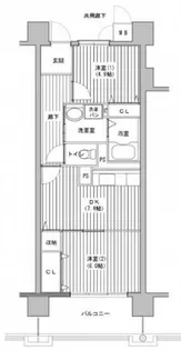 コーシャハイツ森之宮【1013号室】の間取り