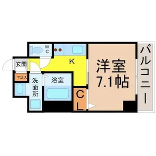 プランドール名駅【6階】の間取り