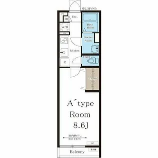 リブリ・塩池【3階】の間取り