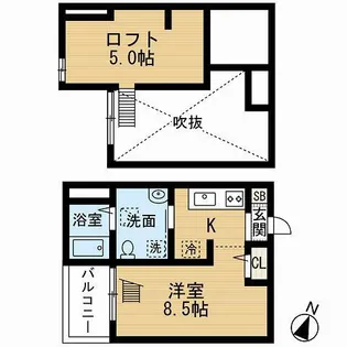abisko(アビスコ)【2階】の間取り