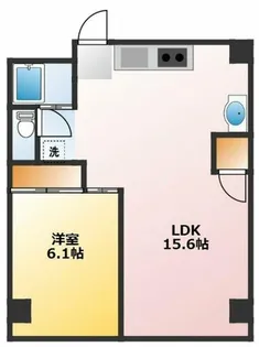 ウインズ庄内【3階】の間取り