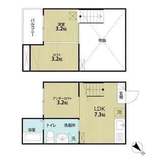 La vita【202号室】の間取り